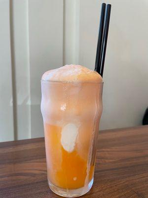 Orange sickle float