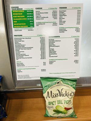 Miss Vickie's Spicy Dill Pickle Chips.