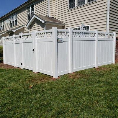 White Vinyl Fence