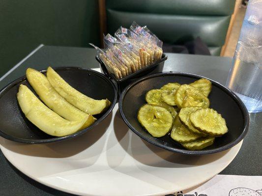 Dill slices, bread & butter slices