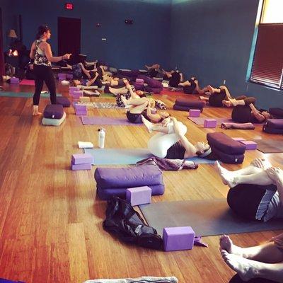 Yoga class with Maylo Anderson, 500 E-RYT