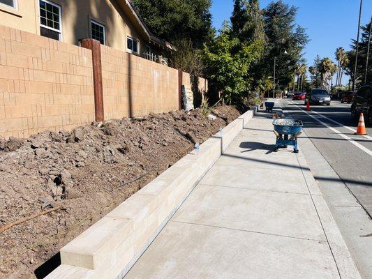 After we installed the first layers of the wall
Fremont ca