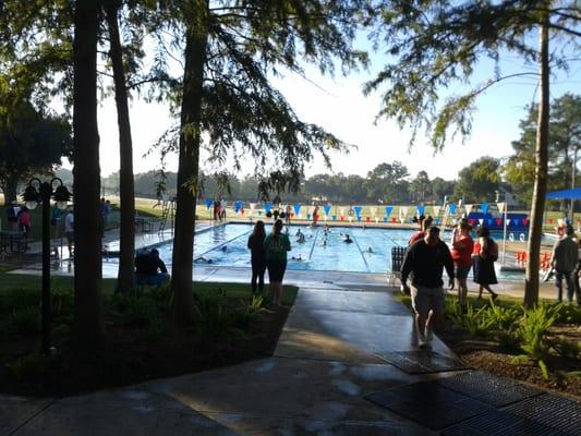 Heated outdoor pool