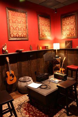 Guitar lesson room.