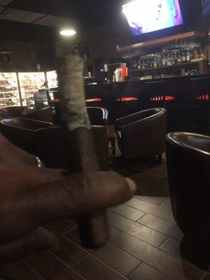 My "new" go to spot. A great cigar selection, along with fabulous cocktails and "you're gonna love it food choices"