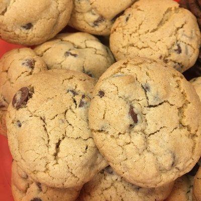 Gluten free chocolate chip cookies. So light and sweet.