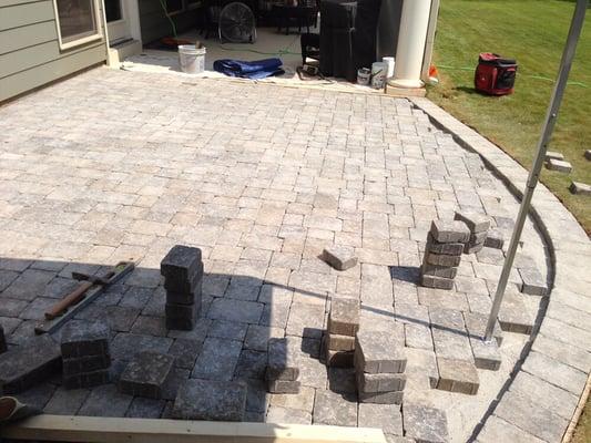 Paver stone patio