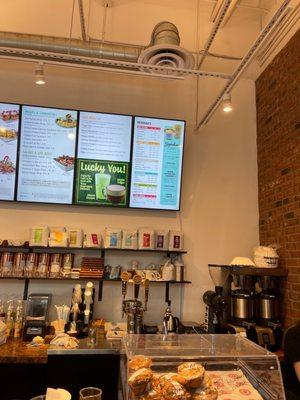 Wall menu display