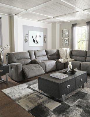 Power sectional with wayer repellent fabric $2999