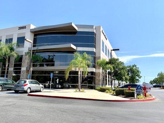 Front of main office building.