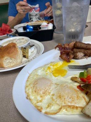 Southern breakfast. Everything was amazing.