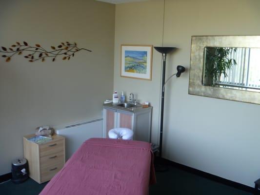 spacious treatment room