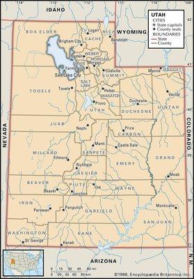 Utah broken down by County