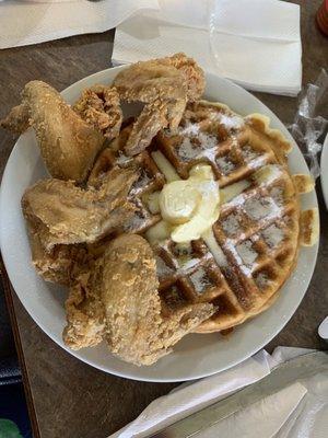 Chicken and waffle