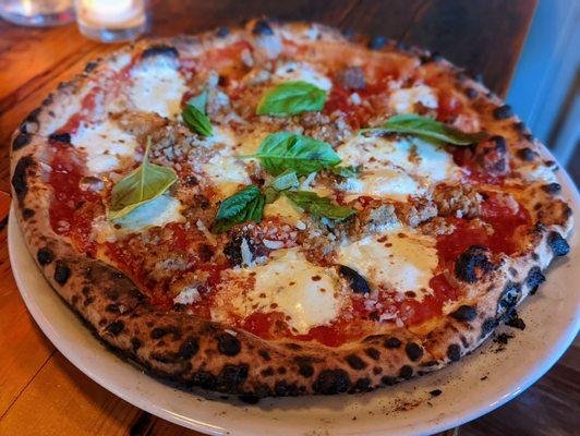 September 1, 2022; Neapolitan meatballs pizza ($21).