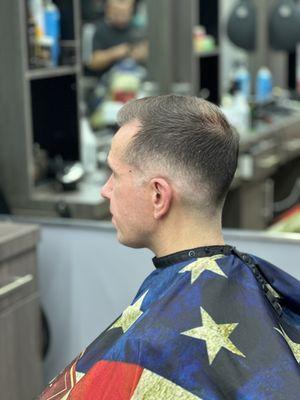 Mid skin fade