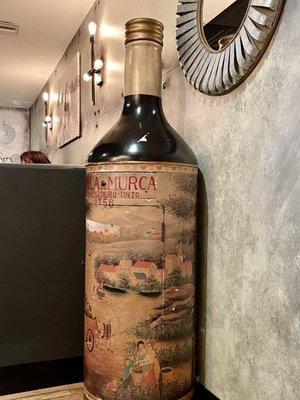 The biggest wine bottle lol!!