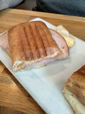 Triple Whammy Panini with ciabatta bread