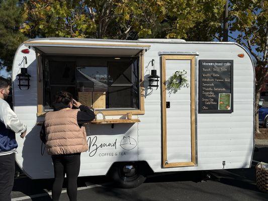 Adorable coffee cart