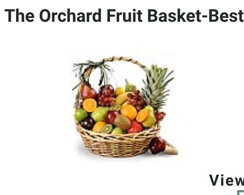 I paid $90 for the Orchard Fruit Basket -BEST and I got the worst fruit basket I get to sent. Sending it to my grandmother in law, worst!