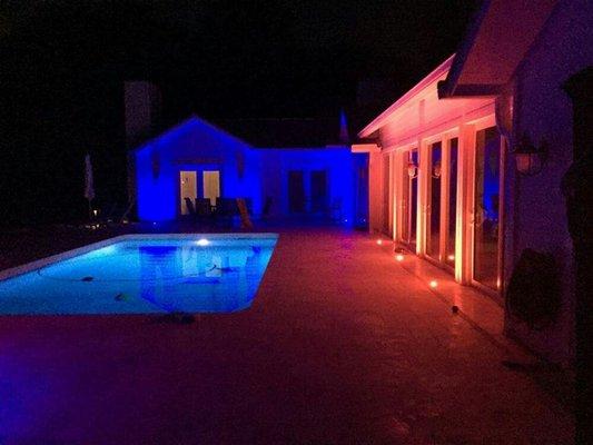 FX LUMINAIRE low voltage color changing system.