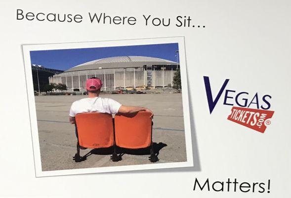 Get your seats from Vegas Tickets... because where you sit matters