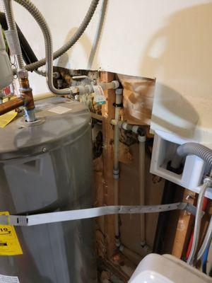 Water heater after call back