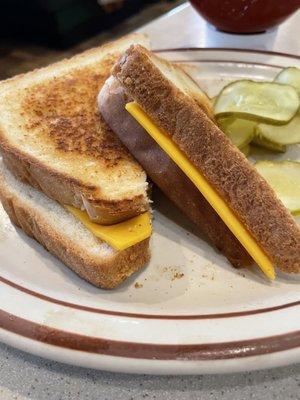 "Grilled" cheese sandwich