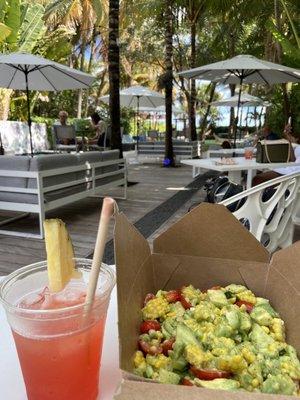 Miami sunrise & avo n corn salad