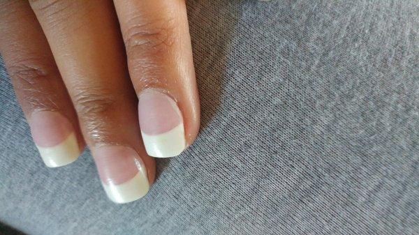 Nail already coming away from my real nail