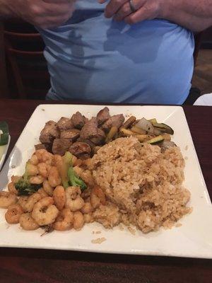 Steak and Shrimp combination