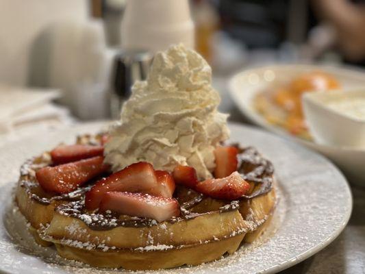 Strawberry Nutella Waffle