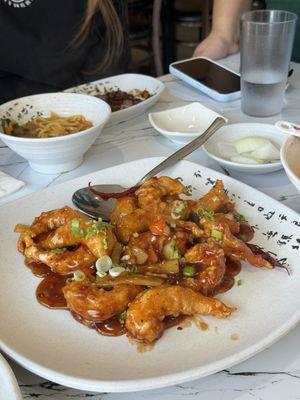 Sweet chili shrimp