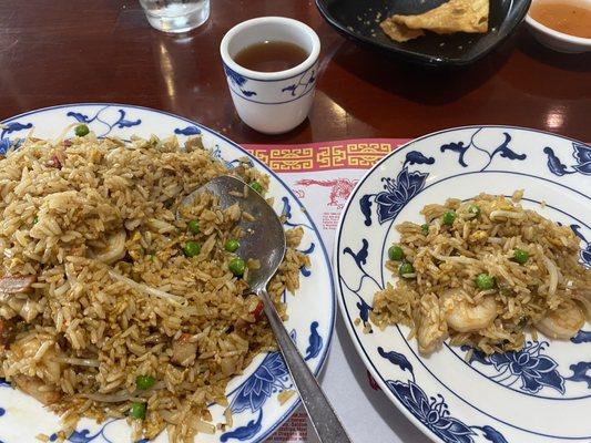 House Fried Rice. Includes chicken, pork, and shrimp