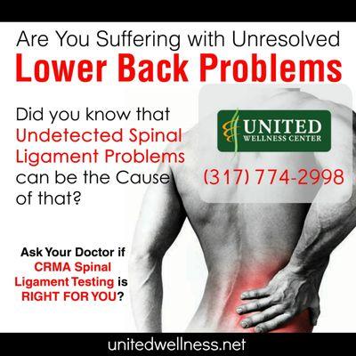 Spinal Ligament Testing is a great way to discover if you have soft tissue injuries causing back/joint pain.