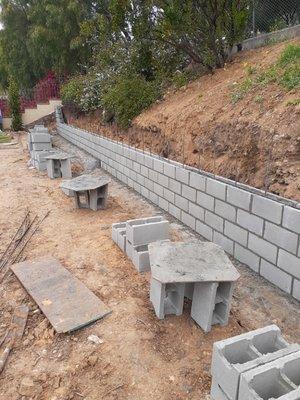 Retaining wall