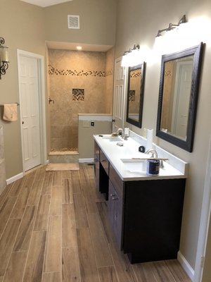 Complete bathroom remodeling