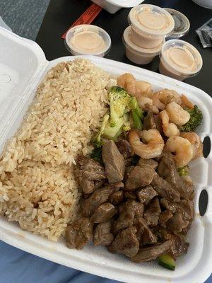 Hibachi Steak and Shrimp