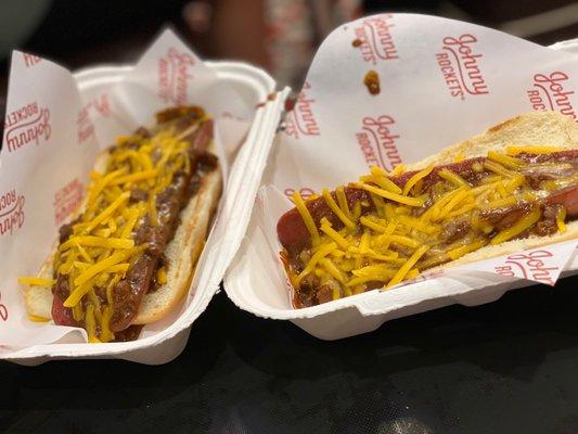 Chili cheese dogs