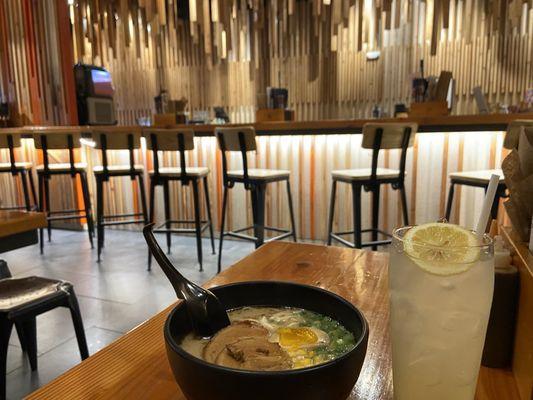 Tonkotsu Ramen & Sake Lemonade