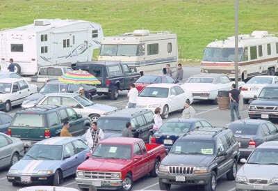 At Sonoma County Fairgrounds, I was a bit confused when looking for parking during the Science Fair.