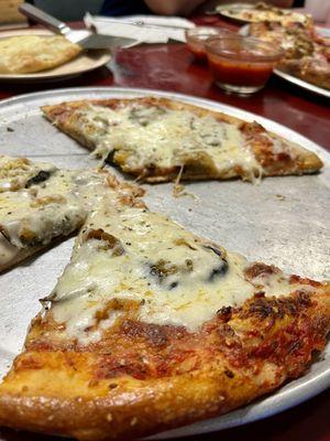 Eggplant pizza... it was such an unusual offering we decided to try it. Got a 12' in case we didn't like it. It was soooo good!