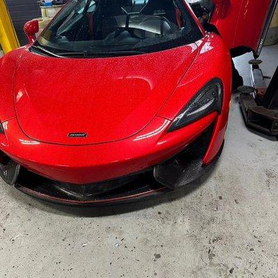 McLaren in for service