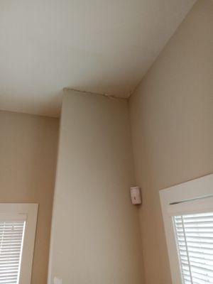 Corner wall drywall repair, and paint.