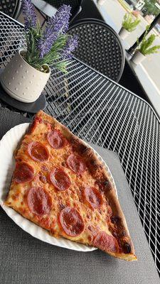 Pizza on the patio