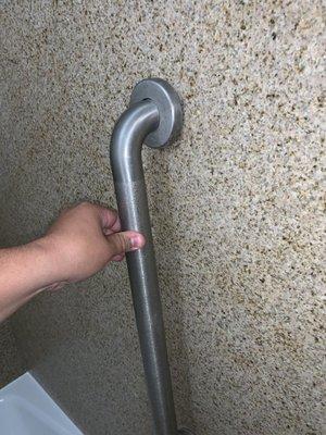 Broken rail in the shower!