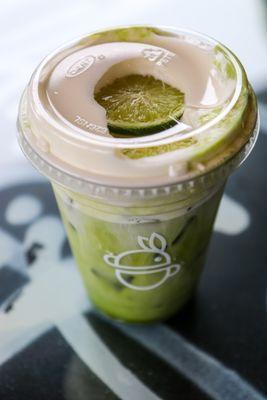 Coconut Cold Foam Matcha with Lime