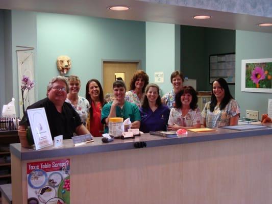 Some of our friendly staff waiting to greet YOU!