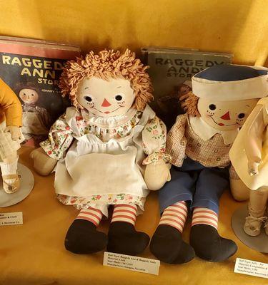 Raggedy Ann doll & book, and Raggedy Andy doll & book. One of my favorite dolls growing up! Good memories! :)