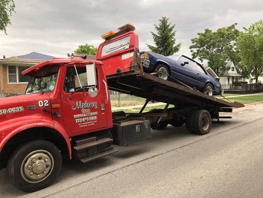 Classic Car Towing.  Flatbed Towing.